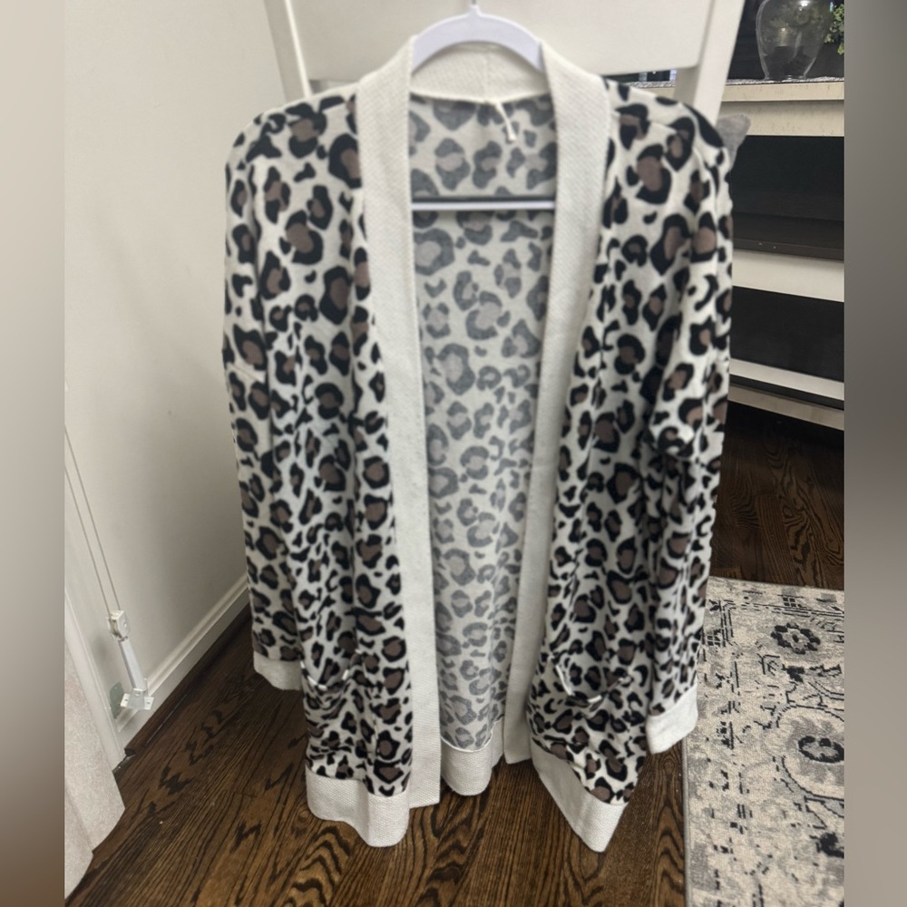 Beeson River Leopard Print Teddy Jacket
